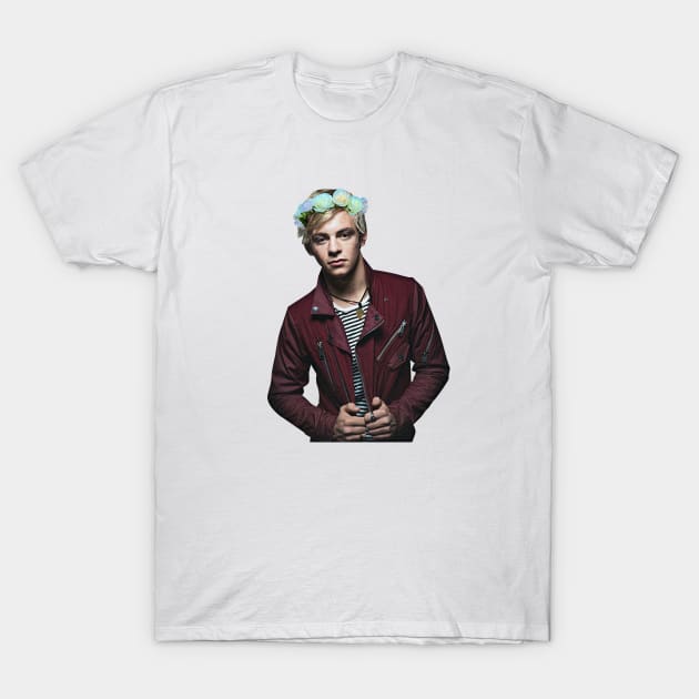 Ross Lynch R5 Flower Crown T-Shirt by Mendozab Angelob